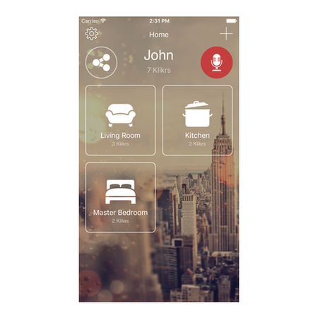 KlikR Bluetooth Universal Remote Control - iOS and Android Compatible