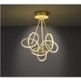 Gold Chandelier with 3 Statement Hoops - Eliot 