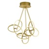 Gold Chandelier with 3 Statement Hoops - Eliot 