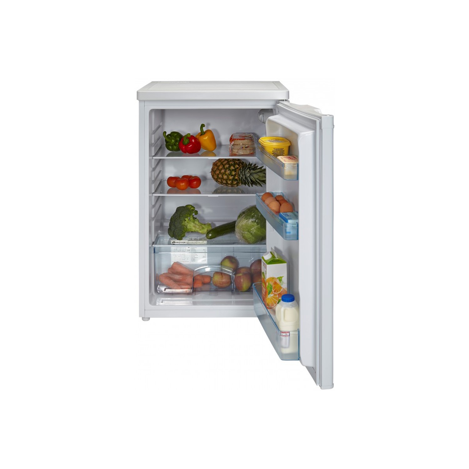 White Knight L130H 55cm Wide Freestanding Under Counter Larder Fridge