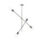 GRADE A1 - WOFi Modern 4 Light Pendant Light with Matt Nickel Finish - Sara Range