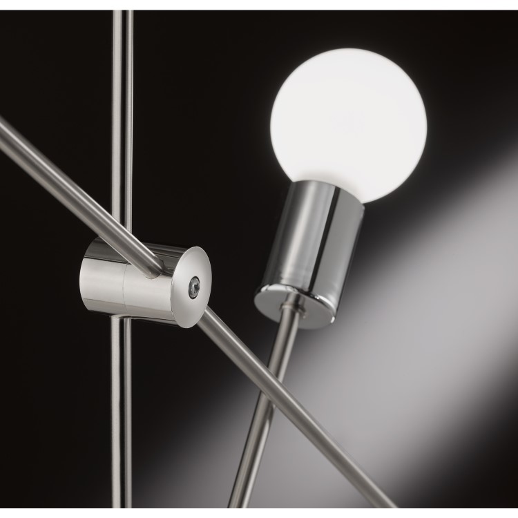 GRADE A1 - WOFi Modern 4 Light Pendant Light with Matt Nickel Finish - Sara Range
