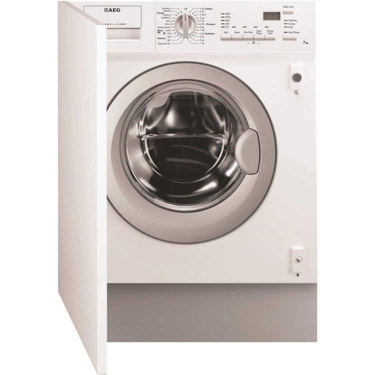 GRADE A1 - AEG L61271WDBI 7kg Wash 4kg Dry Integrated Washer Dryer