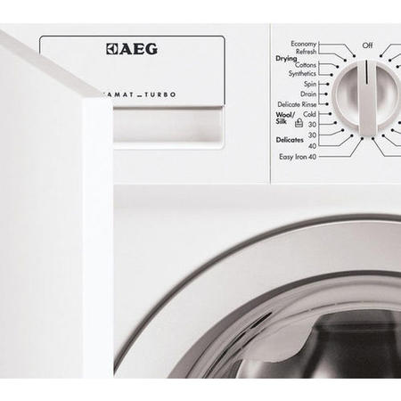 AEG L61271WDBI 7kg Wash 4kg Dry 1200rpm Integrated Washer Dryer - White