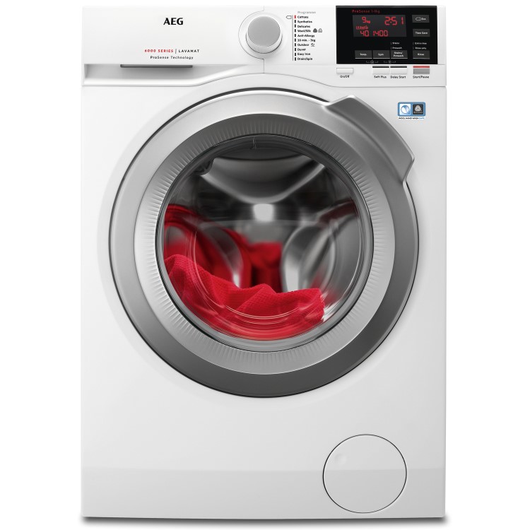 Refurbished AEG 6FBG942R Freestanding 9KG 1400 Spin Washing Machine White