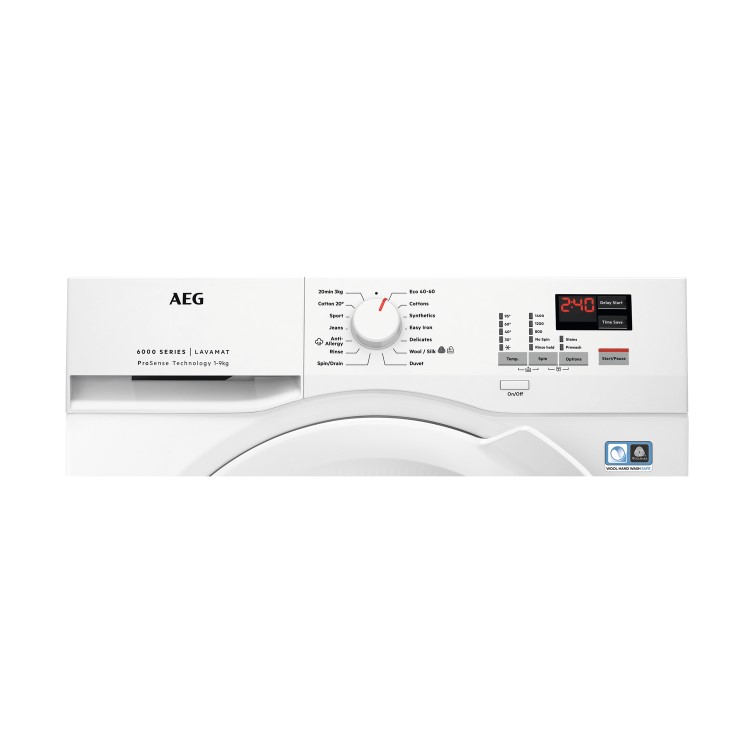 AEG 6000 Series ProSense® 9kg 1400rpm Washing Machine - White