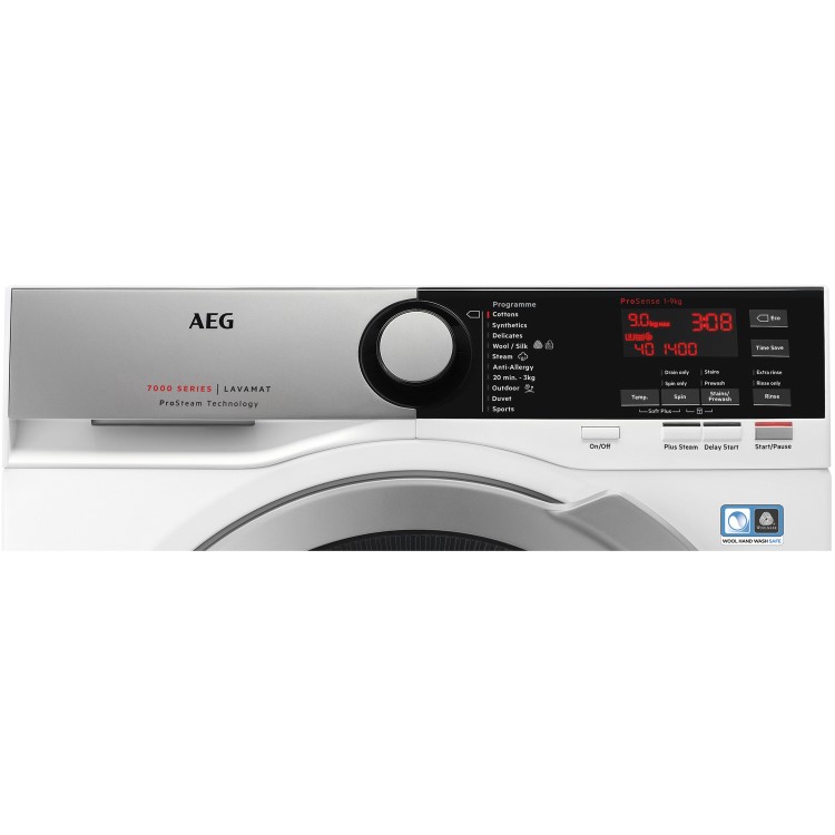 Refurbished AEG 7000 Series L7FEE965R Freestanding 9KG 1600 Spin Washing Machine White