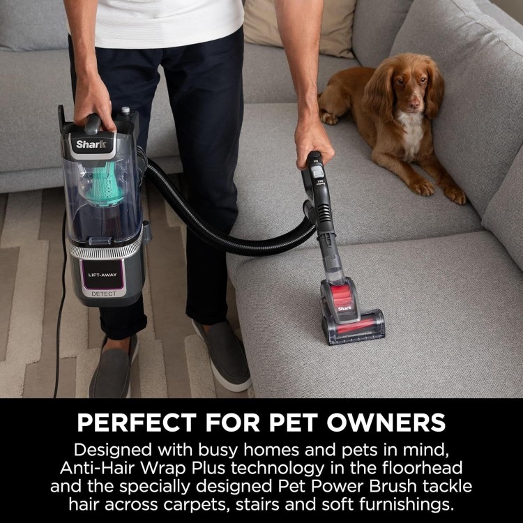 Shark LA450UKT Detect Pet Pro Upright Corded Vacuum - Graphite Grey