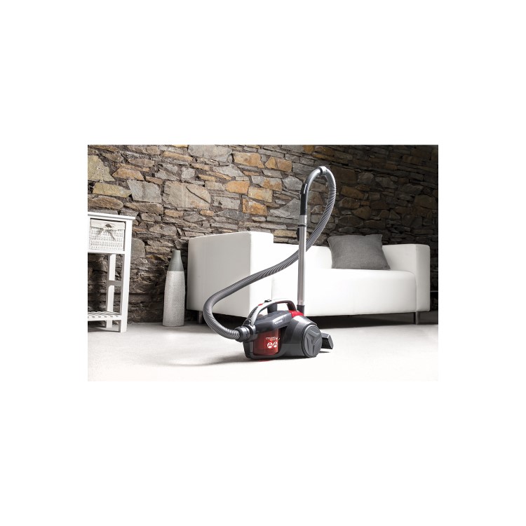 Hoover LA71WR10 Lander 700W Cylinder Vacuum Cleaner - Grey & Red