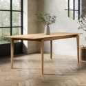 LAA001 Large Oak Extendable Dining Table - Seats 4 - 6 - Leena