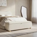 LAC004 Cream Upholstered Ottoman Storage Blanket Box 150cm - Lacey