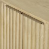 Large Solid Mango Fluted Wood Sideboard with Drawers - Linea