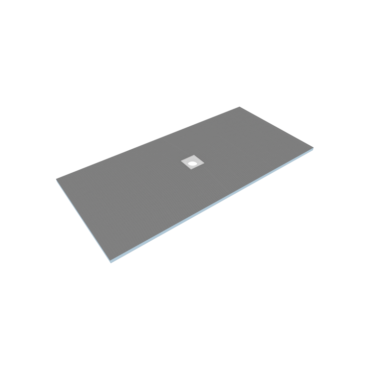 GRADE A1 - 1700 x 800mm Wet Room Shower Tray Formers (Tile-Ready Boards) with Square Waste