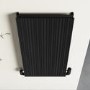 Black Designer Vertical Single Panel Radiator 800 x 440mm - Laguna