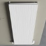 White Designer Vertical Single Panel Radiator 1200 x 440mm - Laguna