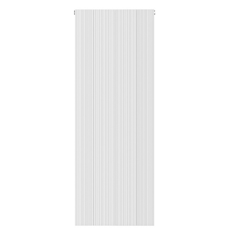 White Designer Vertical Single Panel Radiator 1200 x 440mm - Laguna