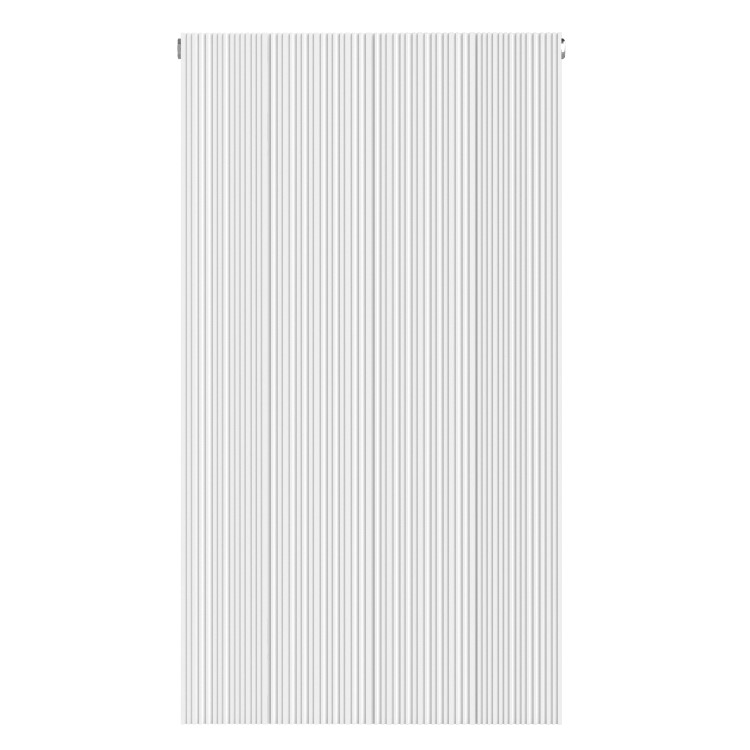 GRADE A1 - White Designer Fluted Vertical Radiator 800 x 440mm - Laguna