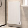 White Designer Vertical Single Panel Radiator 800 x 440mm - Laguna