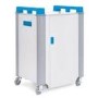 LapCabby 16 Laptops or Chromebooks and Tablets up to 19" Sliding Tray Charging Trolley