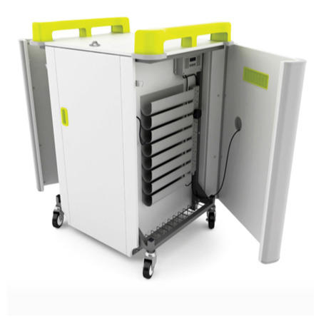 Box Opened LapCabby 16 - 16 Port Horizontal Laptop Charging Trolley