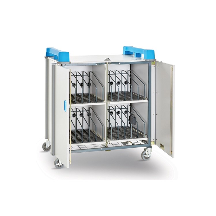 LapCabby 20V 20 Port Vertical Laptop Charging Trolley