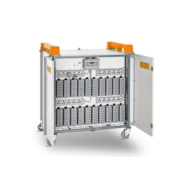 LapCabby 20V 20 Port Vertical Laptop Charging Trolley