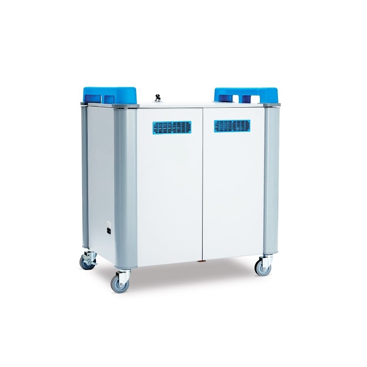 LapCabby 20V 20 Port Vertical Laptop Charging Trolley