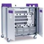 Box Opened LapCabby LAP32VBL 32V Charging Trolley with 32 Vertical Bays for Laptops & Chromebooks