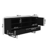 Matt Black Office Sideboard with Storage - Larsen