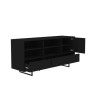 Matt Black Office Sideboard with Storage - Larsen