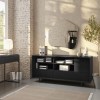 Matt Black Office Sideboard with Storage - Larsen