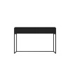 Black Wood Desk with Drawers - Larsen