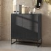 Matt Black Multi-Storage Filing Cabinet - Larsen