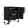 Matt Black Multi-Storage Filing Cabinet - Larsen