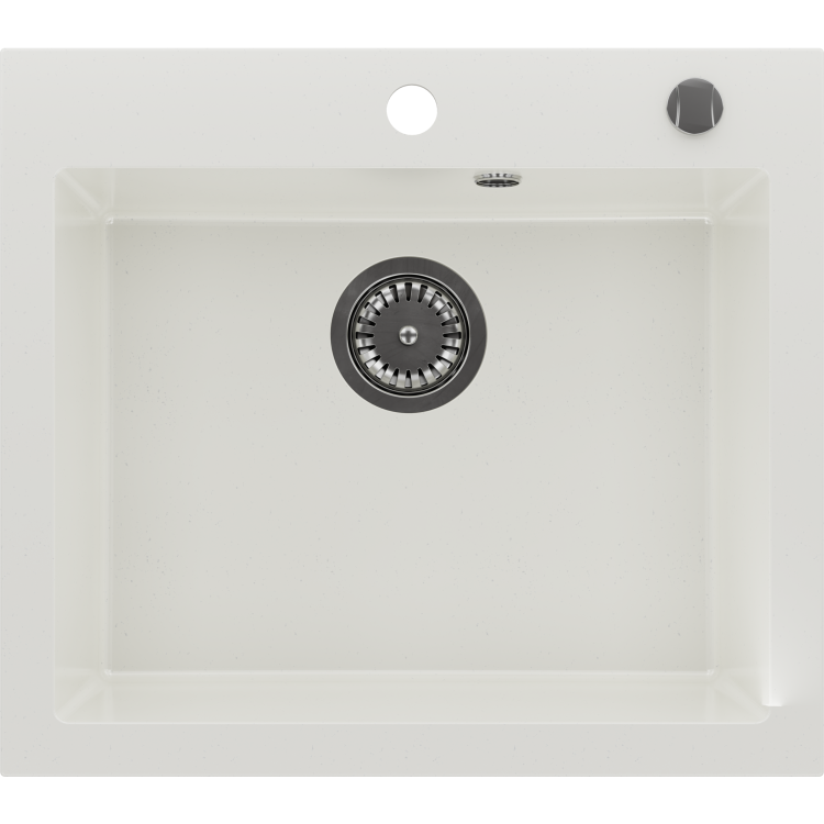 Single Bowl Inset Composite Sink with Tap Deck 565 x 500mm  - Laurie