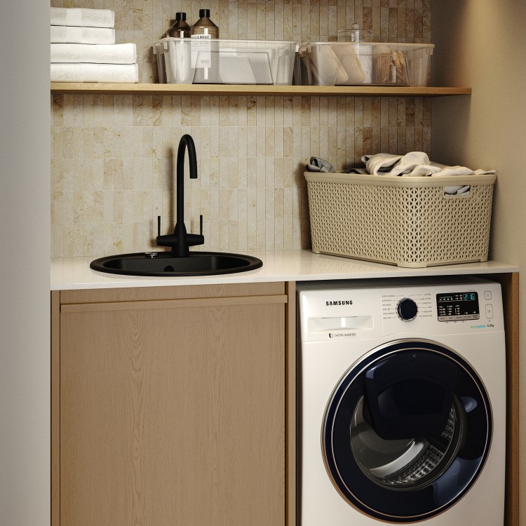 Compact Single Bowl Inset Composite Utility Sink – Enza Laurie