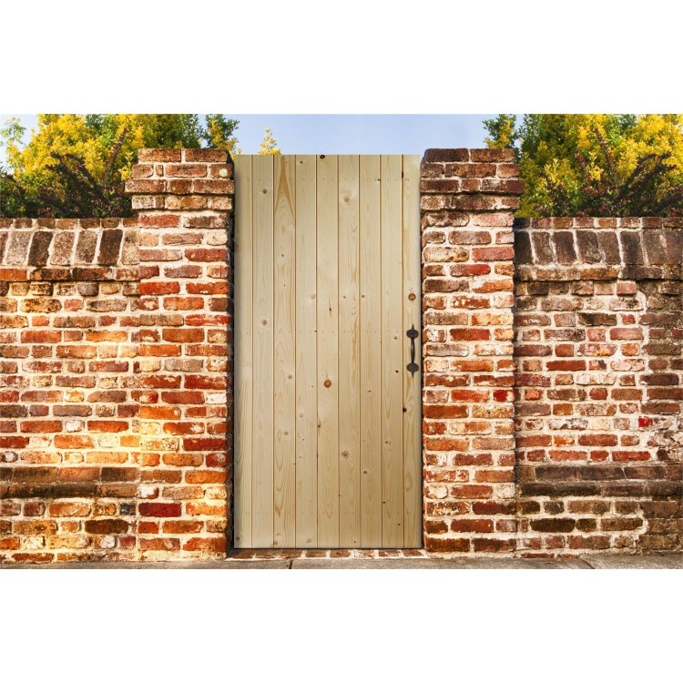 Wooden Pine Ledged & Braced Garden Gate - Unfinished 1981 x 762 x 36 mm - XL Joinery