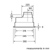 Refurbished electriQ iQ300 LB55565GB 53cm Canopy Cooker Hood Silver