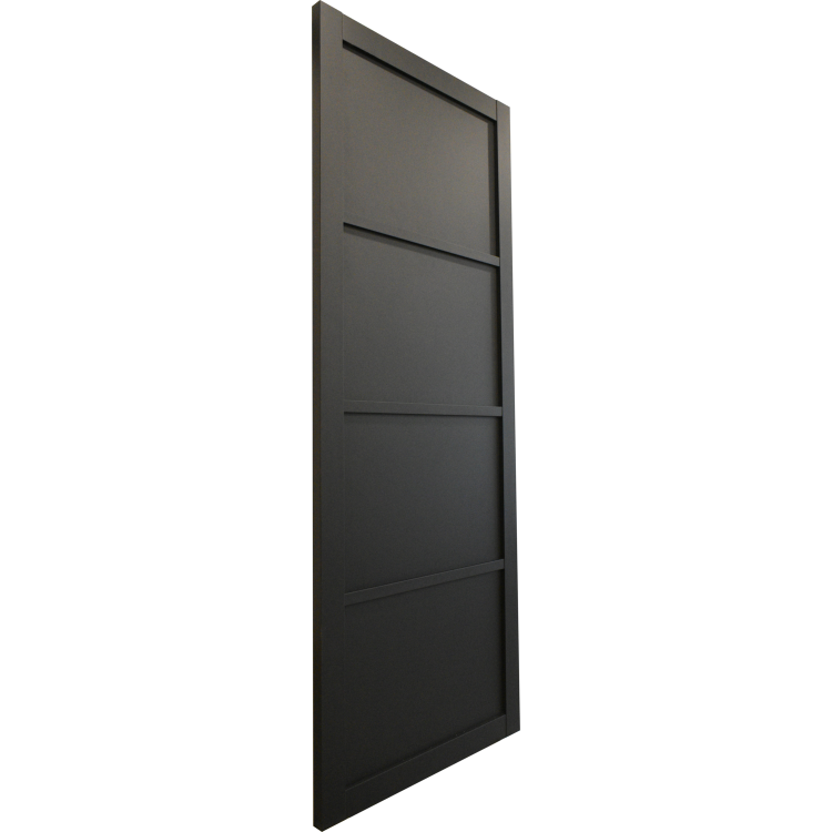 Internal Black Laminate Crittal FD30 Fire Door - Pre-Finished - 1981 x 762 x 44mm - Brent - XL Joinery