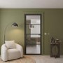 Internal Black Laminate Glazed Crittal Door with Clear Glass - Pre-Finished - 1981 x 838 x 35mm - Brent - XL Joinery