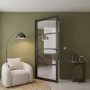 Internal Black Laminate Glazed Crittal Door with Clear Glass - Pre-Finished - 1981 x 838 x 35mm - Brent - XL Joinery