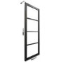 Internal Black Laminate Glazed Crittal Door with Clear Glass - Pre-Finished - 1981 x 838 x 35mm - Brent - XL Joinery