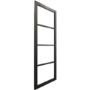 Internal Black Laminate Glazed Crittal Door with Clear Glass - Pre-Finished - 1981 x 838 x 35mm - Brent - XL Joinery