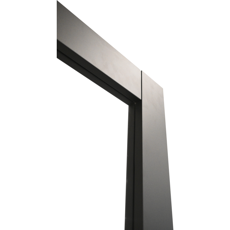 Internal Black Laminate Glazed Crittal Door with Clear Glass - Pre-Finished - 1981 x 838 x 35mm - Brent - XL Joinery