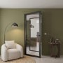 Internal Black Laminate Glazed Crittal Door with Clear Glass - Pre-Finished - 1981 x 762 x 35mm - Foundry - XL Joinery