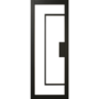 Internal Black Laminate Glazed Crittal Door with Clear Glass - Pre-Finished - 1981 x 762 x 35mm - Foundry - XL Joinery