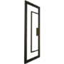 Internal Black Laminate Glazed Crittal Door with Clear Glass - Pre-Finished - 1981 x 762 x 35mm - Foundry - XL Joinery