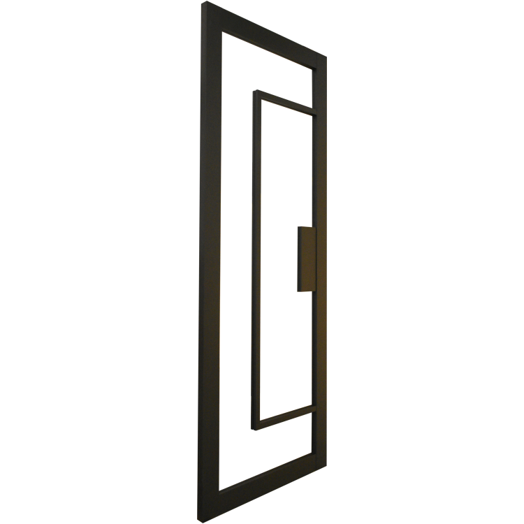 Internal Black Laminate Glazed Crittal Door with Clear Glass - Pre-Finished - 1981 x 762 x 35mm - Foundry - XL Joinery