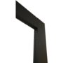 Internal Black Laminate Glazed Crittal Door with Clear Glass - Pre-Finished - 1981 x 762 x 35mm - Foundry - XL Joinery