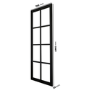 Internal Black Laminate Glazed Crittal Door with Clear Glass - Pre-Finished - 1981 x 762 x 35mm - Haringey - XL Joinery